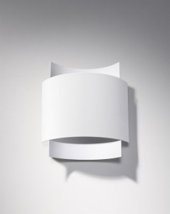 Nowoczesny kinkiet biały metalowy IMPACT