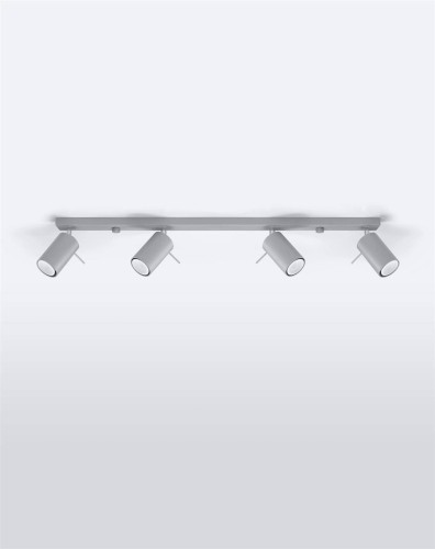 LAMPAMI - lampa sufitowa szara, kinkiet nowoczesny, lampa do salonu szara sufitowa