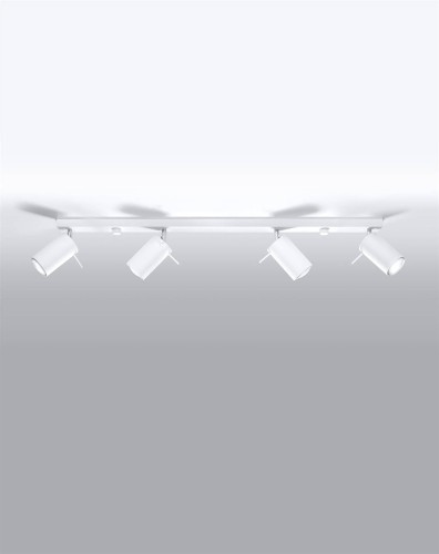 LAMPAMI - lampa sufitowa biała, plafon nowoczesny, lampa sufitowa biała regulowana