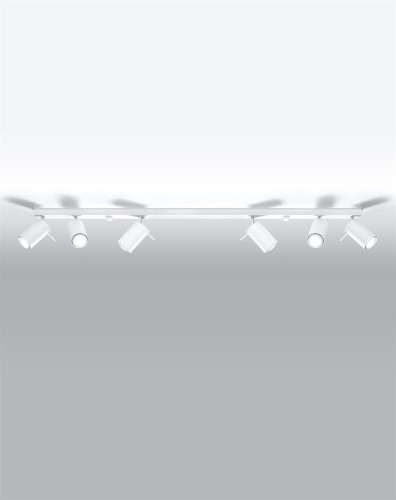 LAMPAMI - lampa sufitowa biała, plafon nowoczesny, lampa sufitowa biała regulowana