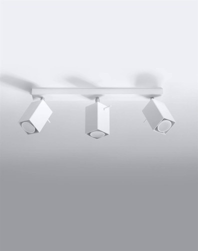 LAMPAMI - lampa sufitowa biała, plafon nowoczesny, lampa sufitowa biała regulowana