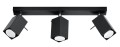LAMPAMI - lampa sufitowa czarna, plafon nowoczesny, lampa sufitowa czarna regulowana