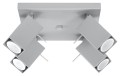 LAMPAMI - lampa sufitowa szara listwa, plafon nowoczesny, lampy sufitowe szare regulowane