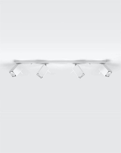 LAMPAMI - lampa sufitowa biała listwa, plafon nowoczesny, lampy sufitowe białe regulowane