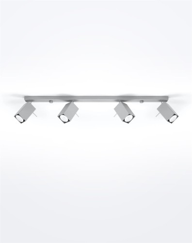 LAMPAMI - lampa sufitowa szara listwa, plafon nowoczesny, lampy sufitowe szare regulowane