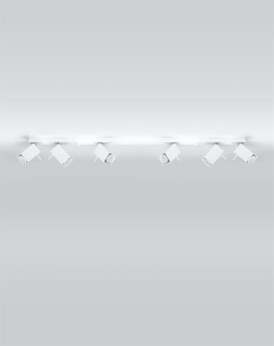 LAMPAMI - lampa sufitowa biała listwa, plafon nowoczesny, lampy sufitowe białe regulowane