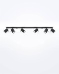 Czarna lampa sufitowa nowoczesna regulowana listwa 6xGU10 plafon MERIDA 6L