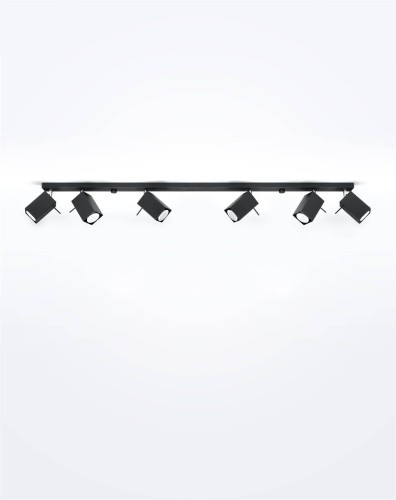 LAMPAMI - lampa sufitowa czarna listwa, plafon nowoczesny, lampy sufitowe czarne regulowane