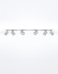 Szara lampa sufitowa nowoczesna regulowana listwa 6xGU10 plafon MERIDA 6L 