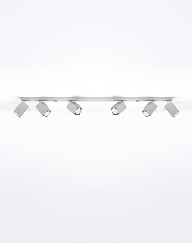 LAMPAMI - lampa sufitowa szara listwa, plafon nowoczesny, lampy sufitowe szare regulowane