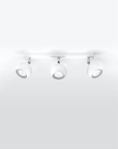 LAMPAMI - lampa sufitowa biała listwa, plafon nowoczesny, lampy sufitowe białe regulowane