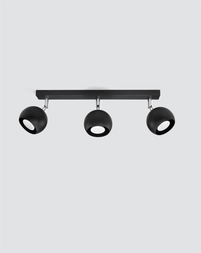 LAMPAMI - lampa sufitowa czarna listwa, plafon nowoczesny, lampy sufitowe czarne regulowane