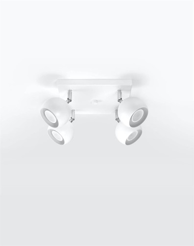 LAMPAMI - lampa sufitowa biała listwa, plafon nowoczesny, lampy sufitowe białe regulowane