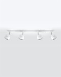 Lampa sufitowa biała listwa regulowana 4xGU10 OCULARE 4L
