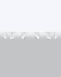 Lampa sufitowa biała listwa regulowana 6xGU10 OCULARE 6L