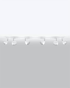 Lampa sufitowa biała listwa regulowana 6xGU10 OCULARE 6L