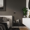 LAMPAMI - lampa ścienna czarna, kinkiet nowoczesny, kinkiet tuba czarna regulowana