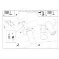 LAMPAMI - lampa ścienna czarna szkic