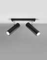 LAMPAMI - lampa sufitowa czarna, plafon nowoczesny, lampa tuby czarne do salonu
