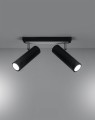 LAMPAMI - lampa sufitowa czarna, plafon nowoczesny, lampa tuby czarne do salonu