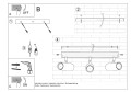 LAMPAMI - lampa sufitowa biała szkic