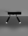 LAMPAMI - lampa sufitowa czarna, plafon nowoczesny, lampa tuby czarne do salonu