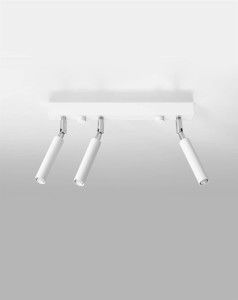 Biała lampa sufitowa potrójna punktowa regulowana 3xG9 plafon EYETECH 3
