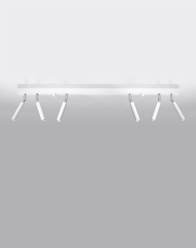 LAMPAMI - lampa sufitowa biała, plafon nowoczesny, lampa tuby białe do salonu