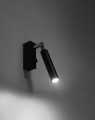 LAMPAMI - lampa ścienna czarna, kinkiet nowoczesny, kinkiet czarny do salonu