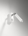 LAMPAMI - lampa ścienna biała, kinkiet nowoczesny, kinkiet biały do salonu