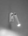 LAMPAMI - lampa ścienna biała, kinkiet nowoczesny, kinkiet biały do salonu