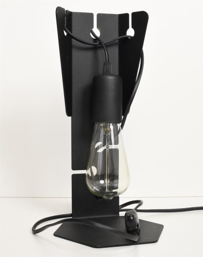 LAMPAMI - lampka czarna stołowa, lampka do sypialni, lampka nowoczesna na biurko, lampa stołowa nowoczesna