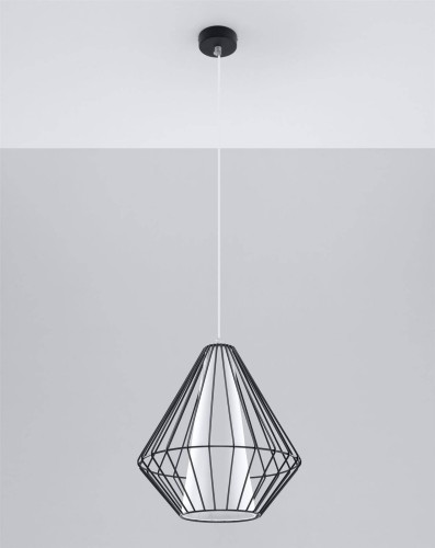 LAMPAMI - lampa nad stół, żyrandol czarny, żyrandol loftowy, lampa druciana sufitowa