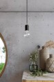LAMPAMI - lampa wisząca czarna szkic