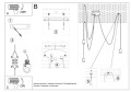 LAMPAMI - lampa wisząca czarna szkic