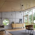 LAMPAMI - lampa wisząca czarna, lampa wisząca, lampa nad stół, lampa nad wyspę, żyrandol czarny