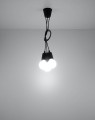 LAMPAMI - czarna lampa do pokoju, czarna lampa wisząca, lampa loftowa