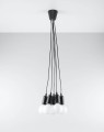 LAMPAMI - lampa nowoczesna wisząca, czarna lampa do pokoju, lampa loftowa
