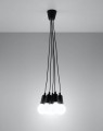 LAMPAMI - lampa nowoczesna wisząca, czarna lampa do pokoju, lampa loftowa