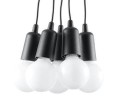 LAMPAMI - lampa nowoczesna wisząca, czarna lampa do pokoju, lampa loftowa