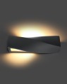 LAMPAMI - lampa ścienna szara, kinkiet nowoczesny, szara lampa na ścianę