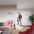 LAMPAMI - lampa ścienna szara, kinkiet nowoczesny, szara lampa na ścianę