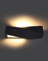 LAMPAMI - lampa ścienna czarna, kinkiet nowoczesny, czarna lampa na ścianę