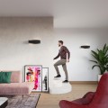 LAMPAMI - lampa ścienna czarna, kinkiet nowoczesny, czarna lampa na ścianę