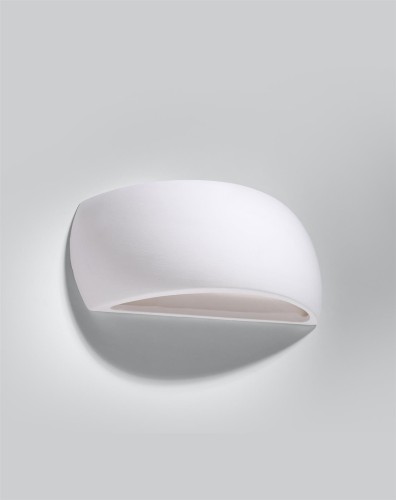 LAMPAMI - lampa ścienna biała, kinkiet nowoczesny, biała lampa na ścianę