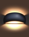 LAMPAMI - lampa ścienna szara, kinkiet nowoczesny, szara lampa na ścianę