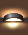 LAMPAMI - lampa ścienna szara, kinkiet nowoczesny, szara lampa na ścianę