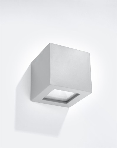 LAMPAMI - lampa ścienna szara, kinkiet nowoczesny, szara lampa na ścianę
