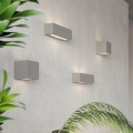 LAMPAMI - lampa ścienna szara, kinkiet nowoczesny, szara lampa na ścianę