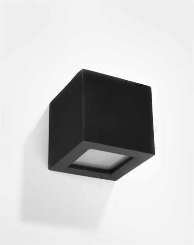 LAMPAMI - lampa ścienna czarna, kinkiet nowoczesny czarna, czarna lampa na ścianę